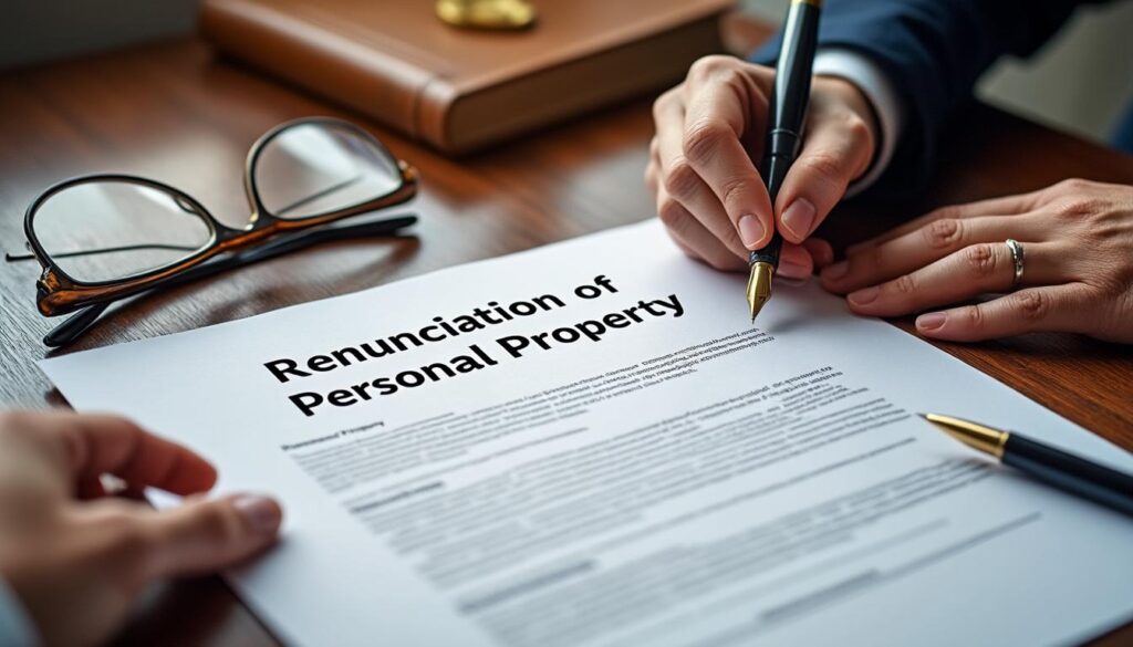 découvrez notre modèle et guide complet pour rédiger une attestation de renonciation à la protection du patrimoine personnel, indispensable pour sécuriser vos démarches juridiques.